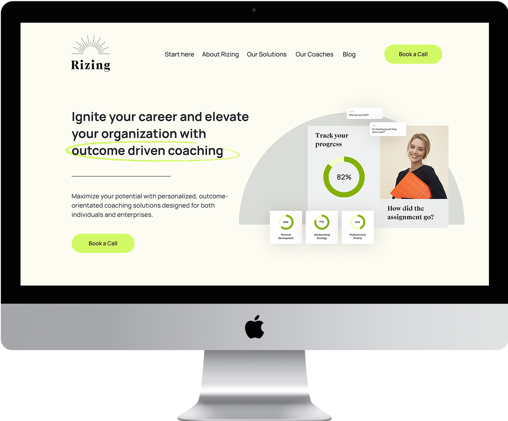 Rizing rebrand — website
